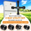 Winisok 17 Inch Water Meter Key With 4 Way Multi-Functional