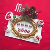 Christmas Press on Nails Short Square Fake Nails with Red