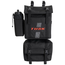 TUSK Trail Runner ATV Fender Bag Black Zipperless Quick Access Detachable 10-Liter Cargo Bags