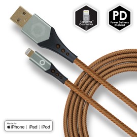 Celltronix - MCX [Apple MFi Certified] Titanium 6FT Fast Charging Tangle Free Heavy Duty USB to Lightning Cable. Includes Sync+Charge & Aluminum Tips for Optimum Connectivity.