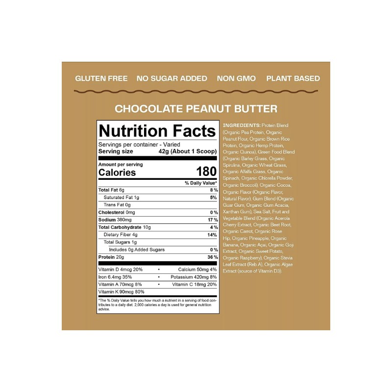 Amazing Grass Organic Plant Protein - NO SUGAR -18 Serv-