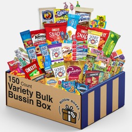Office Snacks and School Snacks Variety Pack/College Care Package (150 Count)