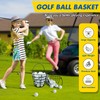 IOOBLBEI Stainless Metal Golf Ball Basket, Golf Ball Bucket with