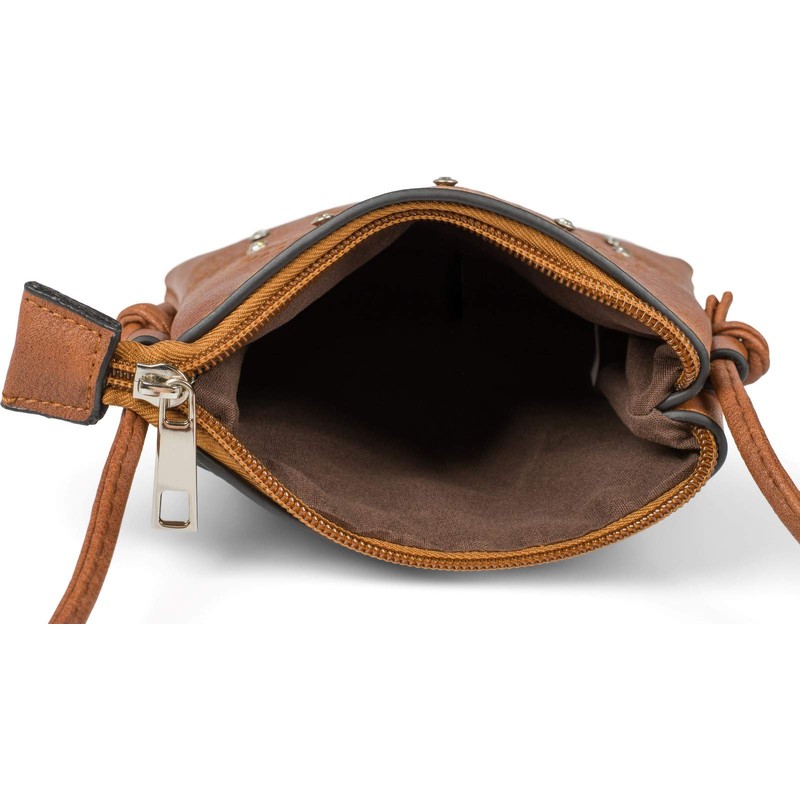 styleBREAKER 02012367 Women's Mini Bag Shoulder Bag with Flowers Laser