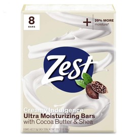 Zest 제스트 바 비누 코코아 - 초보습 시어가 선사합니다 클렌징 풍부하여 깊은 부드럽고 8바 보습감을 실키한 버터와 [Aquatic] Zest Bar Soap Cocoa - Ultra Moisturizing Shea Provides Rich Cleansing, Deep Softness, and 8-Bar Moisture with Silky Butter and [Aquatic]