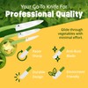 Ceramic Knife Set with Ergonomic Handle, Non-Reactive and Professional Chopping