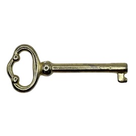 Universal Skeleton Key Set - Works with 1/2 Inch Keyholes Only - Generic Hollow Barrel Vintage Keys for Antique Furniture - Cabinet Doors, Grandfather Clocks, Dresser Drawers (Set of 6 Keys)