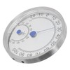Stainless Steel Round Thermometer Outdoor Thermometer Hygrometer Waterproof Large Weather