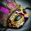 ILOVEMASKS Jester Joker Costume Venetian Half Face Masquerade Party Mask