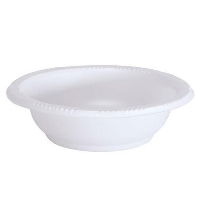 Party Dimensions 200 Count Disposable Plastic Bowls, 5 oz, White