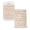 Breathable Blonde Hair Ties, Perforated Stretchable Elastic Bands, No Damage