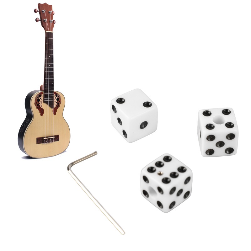 3PCS Guitar Volume Control Knobs Dice Shape Speed Control Knobs