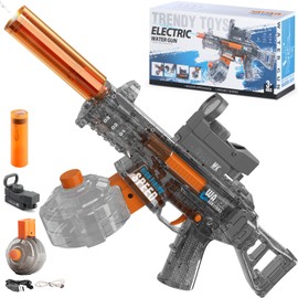 Britik Electric Water Gun for Kids Ages 4-8: Auto Water Suction Powerful Squirt Blaster for Adults Kids, 32FT Spray Distance, Outdoor Summer Toys for Pool Beach Party for Adult Kids, Grey