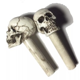 BawdyPartz American Made Hot Rat Skull Door Lock Knobs shift Pins Skeleton Rod Punk Goth 9A