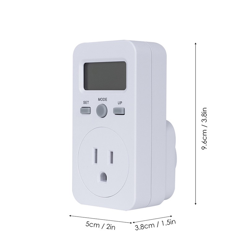 LCD Display Electricity Usage Power Meter Socket Energy Wattage KWH