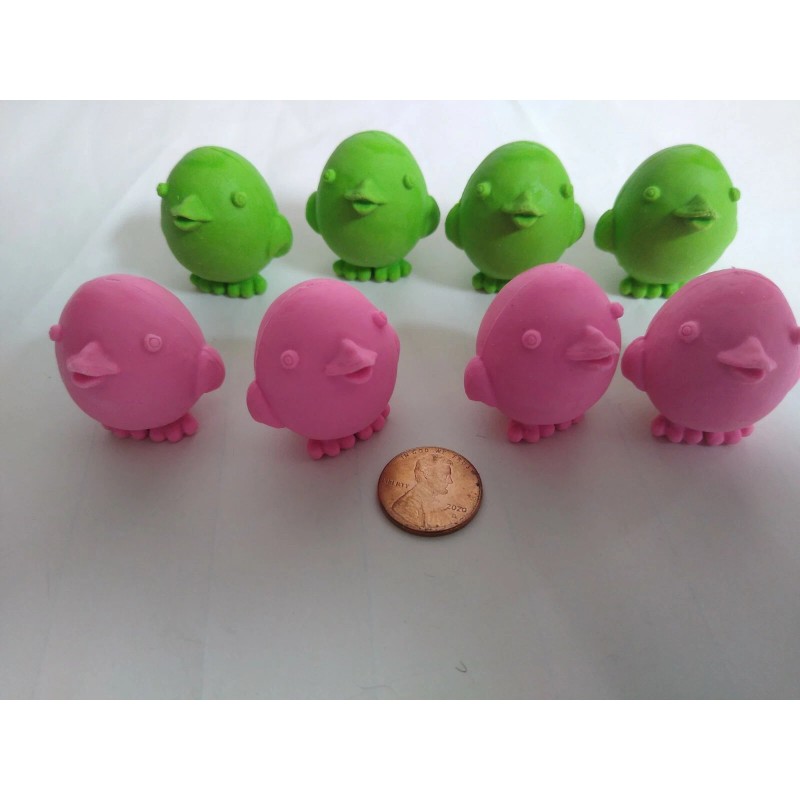 Wholesale Merchandisers 8 Easter erasers Chicken