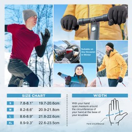 rivmount Winter Ski Gloves for Men Women Waterproof Gloves Unisex for Cold Weather Outside RSG601
