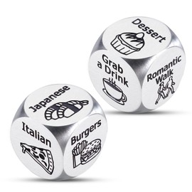 Food Decision Dice, Valentines Day Gift Basket, Gag Gifts, Valentines Day Gifts for Her Him, Anniversary Giifts for Couples, Romantic Gifts for Him Her Wife Husband, Sweetest Day Gifts for Him Her