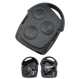 KONIKON Schlüsselgehäuse Gehäuse Schlüssel Fernbedienung - 3 TASTEN - kompatibel für Ford Ka - Fiesta - Focus - Mondeo - Tourneo - Transit - Connect - Cougar - Courier - Puma - C-Max - Escort - Fusion - Galaxy - Kuga - Probe - S-Max