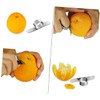 Mikinona 5pcs Stainless Steel Ring Shaped Orange Peeler Easy Citrus