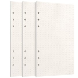 A6 Paper, [3 Packs] Toplive 100GSM Thick Refill Paper, 6 Holes Refill Inserts, Loose Note Paper, A6 Refill Paper, 135 Sheets (270 Pages) for 6 Ring Binder Notebook, Polka Dot Paper
