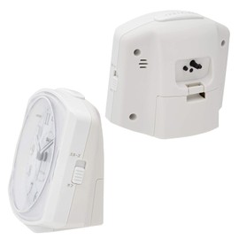 CASIO(カシオ) 目覚まし時計 電波 ホワイト アナログ ライト 付き TQ-700J-7JF