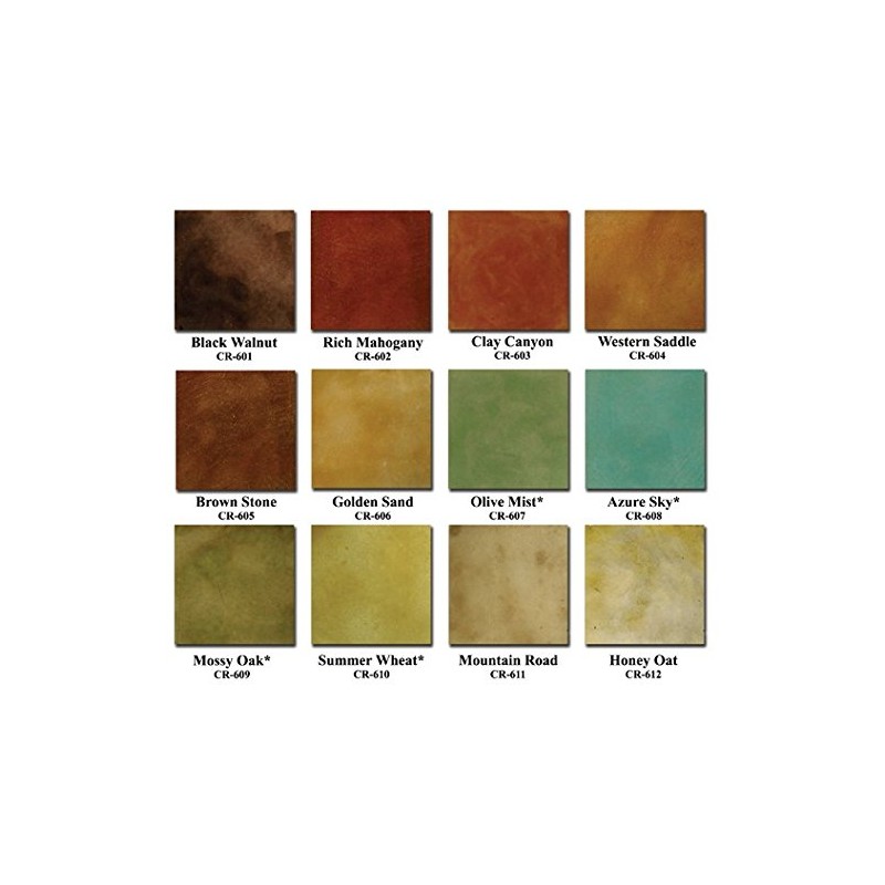 Concrete Acid StainSemi-Transparent Professional Grade Cement Stain (Mountain Road, 1