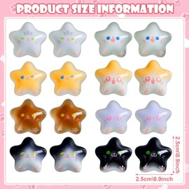 Fridge Magnets Funny Pack of 16 Magnets Fridge Cute Fridge Magnets Star Fridge Magnets for Locker, Whiteboard, Decorative Magnetic Board, Cabinet, Classroom, Office