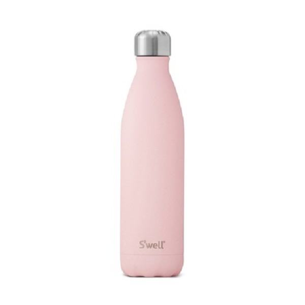 S'well Bottle Stone Collection Stainless Steel Water Bottle Pink Topaz, 17 oz