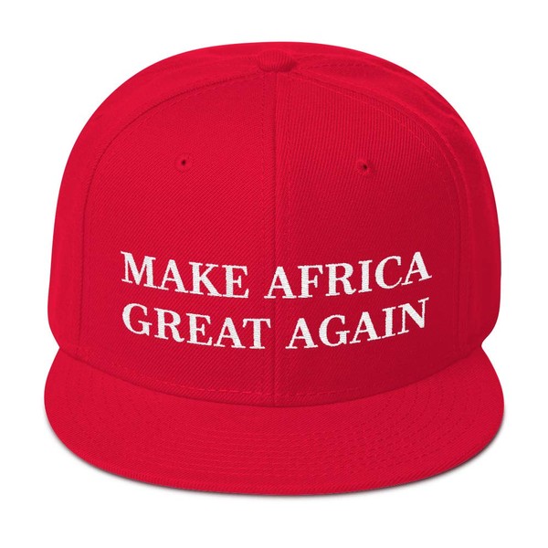 Hogue WS LLC Make Africa Great Again Snapback Hat -