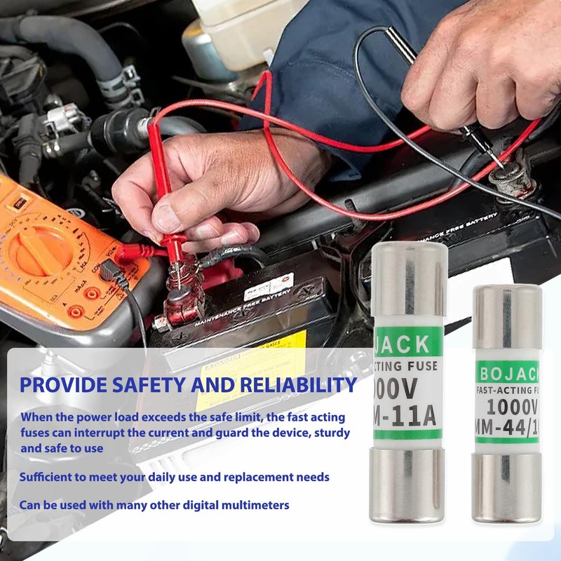BOJACK Multimeter Fuse DMM-11A and DMM-44 Fast Acting Digital Multi