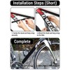 Foldable Bike Mud Guard Set Mountain Bike Front Rear Quick