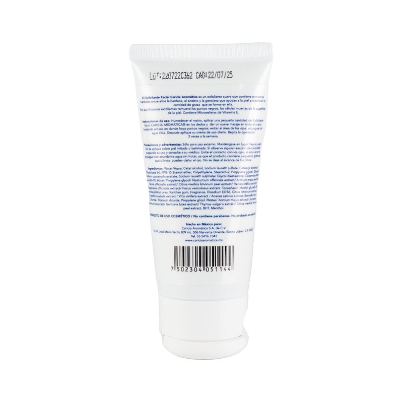 CARICIA AROMÁTICA — Exfoliante Facial con Vitamina E 60 g