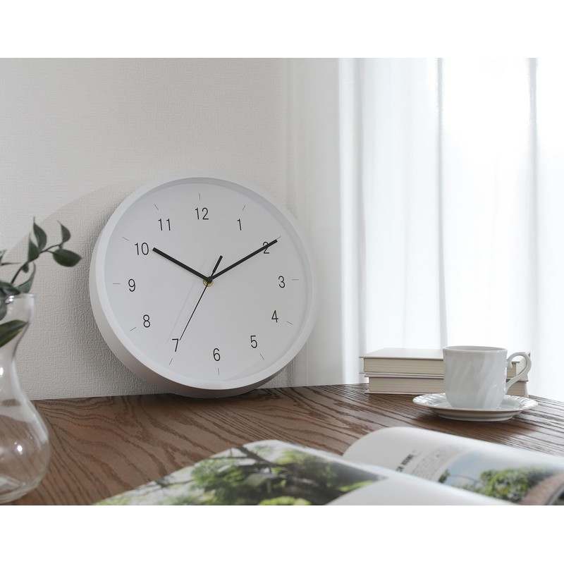Fuji Boeki Enkel Wall Clock, Diameter 11.8 inches (30 cm),