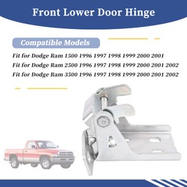 Getfarway Front Lower Door Hinge Assembly 55275464AC Compatible with Dodge Ram 1500 2500 3500 1996-2002 Left Driver Or Right Passenger Side