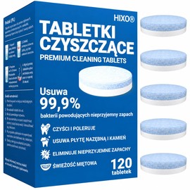 120 x Dental Gutter Cleaning Tablets - Cleaning Tablets for Containers, Aligners, Anti-Bruxism Braces & Dentures
