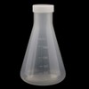 Nvanvmm Laboratory Graduated Plastic Conical Flask, Measurable, Thick Wall, Two