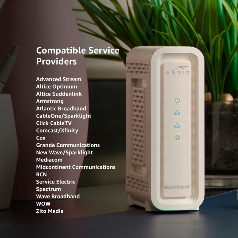 ARRIS (SB6190) - Cable Modem - DOCSIS 3.0 32x8 Gigabit