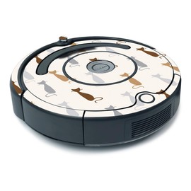 MightySkins Skin for iRobot Roomba 675 Minimal Coverage - Cat Lady | Protective, Durable, and Unique Vinyl Decal wrap Cover | Easy to Apply, Remove, and Change Styles | Made in The USA