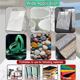 XIANFENGHU 1/4" Diamond Core Drill Bits for Porcelain Tile Ceramic Marble Stone Granite Vacuum Brazed Hole Saw Kit 5/8-11 Thread for Angle Grinders（3PCS）