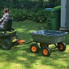 MERXENG 800 Lbs Poly Garden Dump Cart, Heavy-Duty Lawn Utility