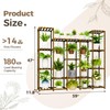 Bamworld Large Plant Stand Indoor Outdoor Hanging Shelf for Multiple