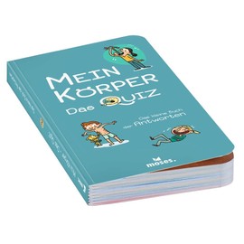 moses. 90396 Quiz, Children's Knowledge Quiz with 100 Exciting Questions, Knowledge Game about the Human Body, Guessing Game for Clever Kids from 8 Years, Colourful