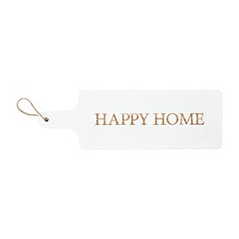 Mud Pie Happy Home Board, 18" x 6", White