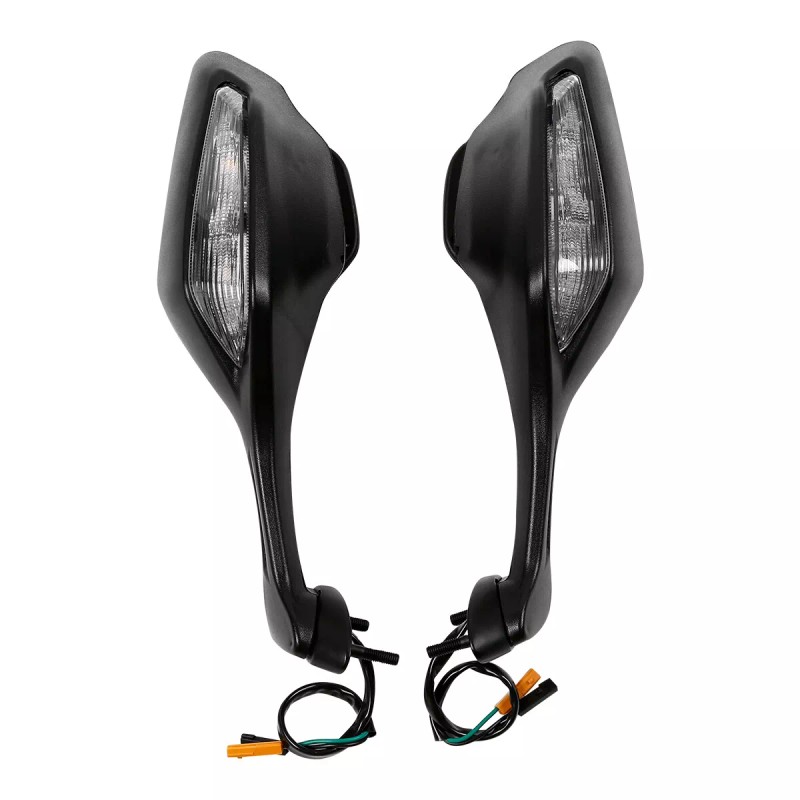 TCMT Rear View Mirrors LED Turn Signals Fit For Honda