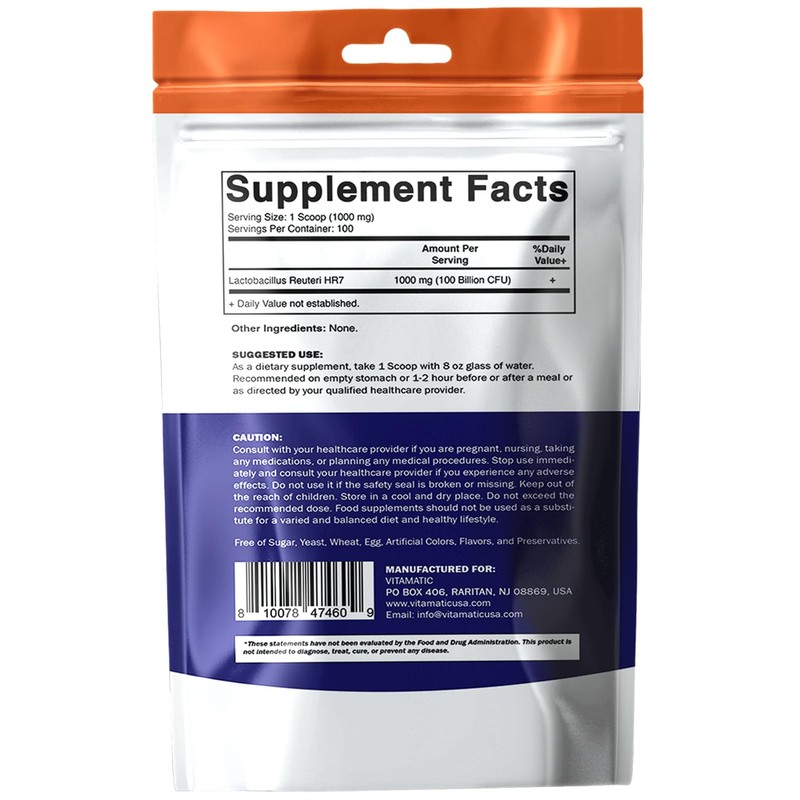 Vitamatic Lactobacillus Reuteri Probiotic Powder - Digestive Health Support -