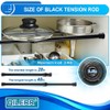 QILERR Tension Rods 28 to 48 Inches 6 Pack Adjustable