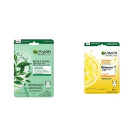 Garnier Skin Active Garnier skin active hidra bomb mascarilla facial en tela hidratante matificante  Mascarilla Facial en Tela Tono Uniforme con...   