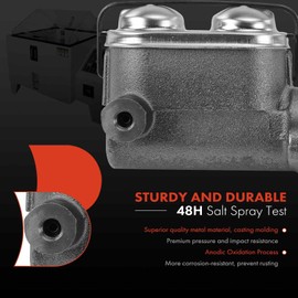 A-Premium Brake Master Cylinder with Reservoir and Cap Compatible with Ford Vehicles - F600, F700, F7000, F800, F8000, 1980 1981 1982 1983 - Replaces E2HZ2140C