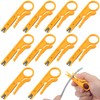 Pndeyo 10pcs Mini Wire Stripper with Secure Finger Loop, Small